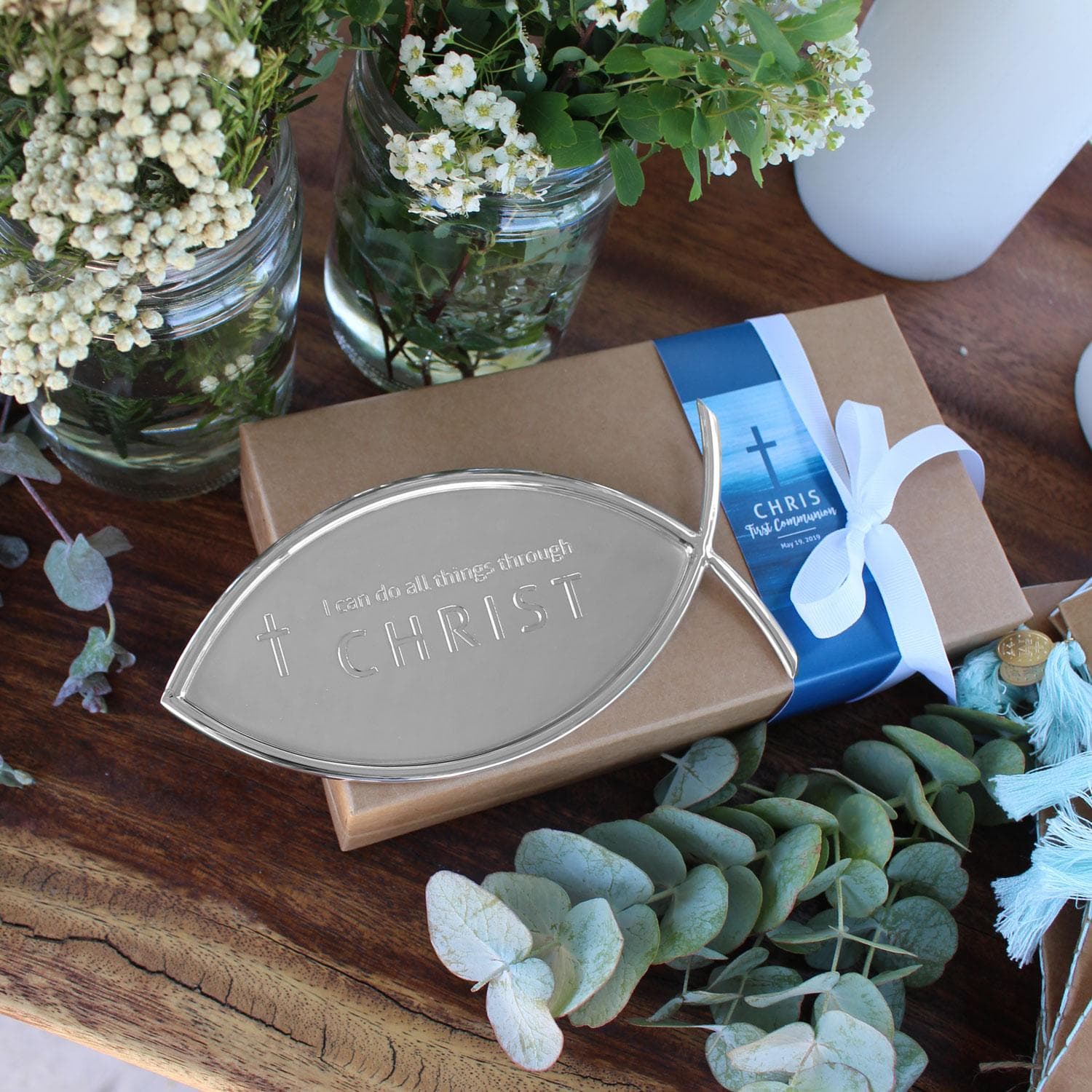 CUSTOM FISH SHAPED PLAQUE SOUVENIR